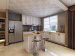 228平米现代风格别墅厨房吧台装修效果图