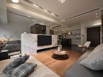 110平米三居室现代日式混搭风格装修设计效果图