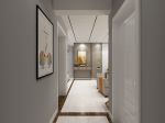 125平米三居室现代简约风格走廊吊顶装修设计效果图图集