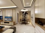 85平米新中式风格二居室吊顶装修设计效果图欣赏
