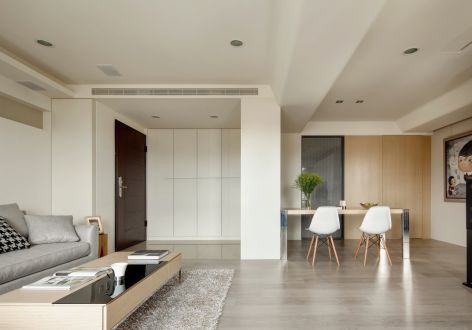 118平米二居室现代风格装修设计效果图
