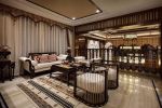 别墅227平东南亚风格会客厅装修设计图