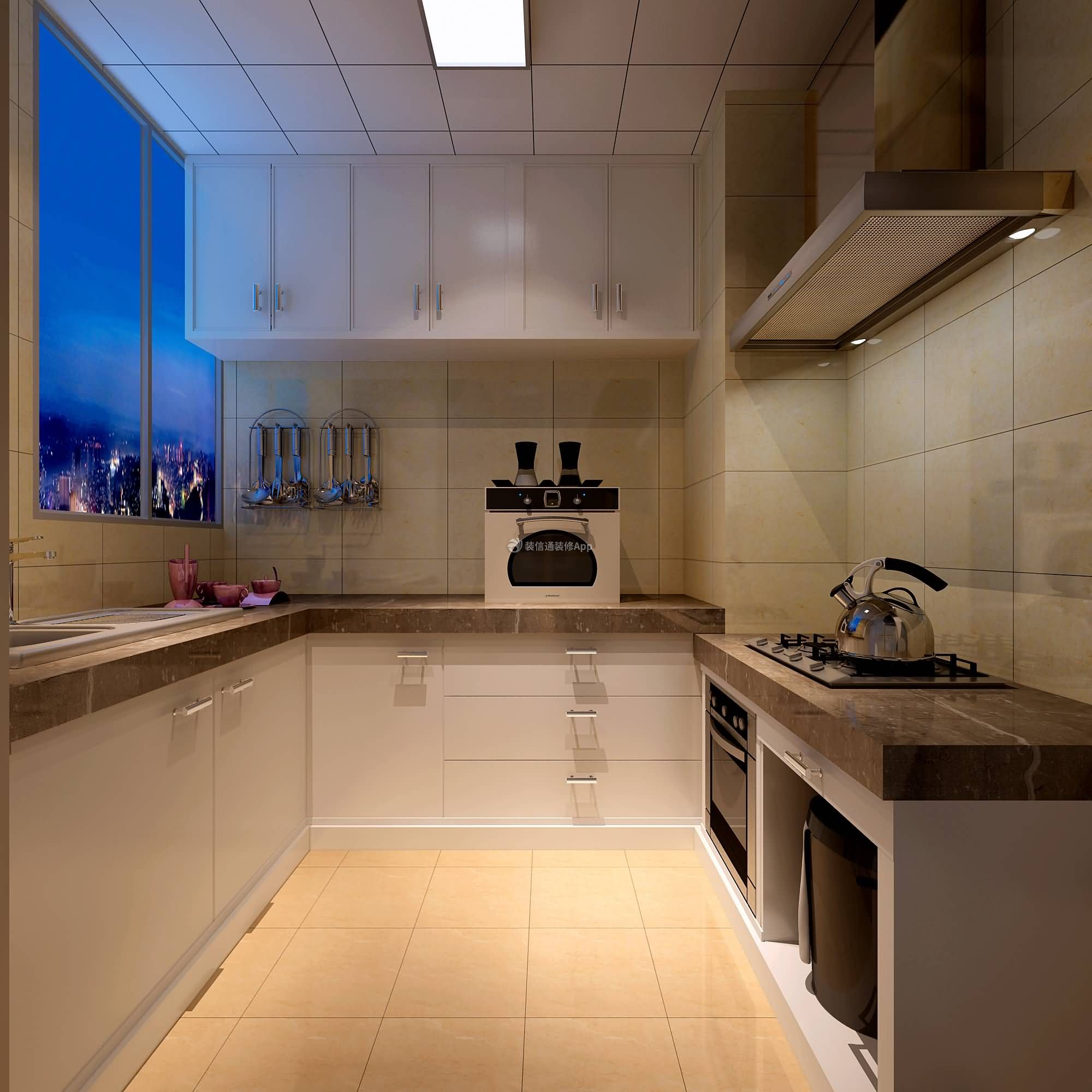 二居78平现代简约风格厨房装修效果图