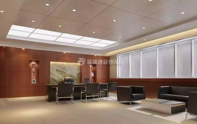 3000平米现代风格办公室沙发装修效果图