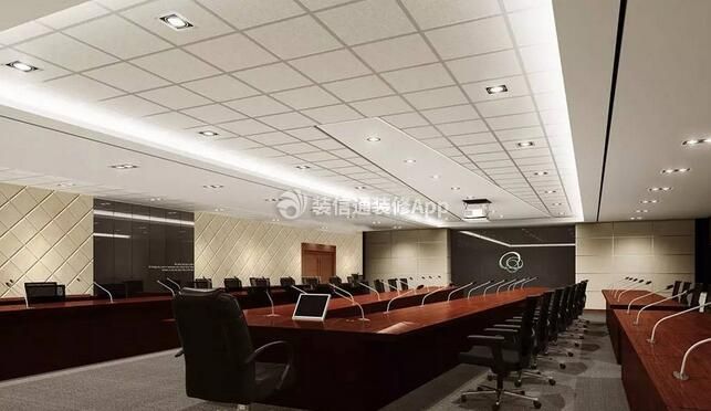 3000平米现代风格会议室吊顶装修效果图