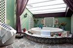 别墅208平地中海风格浴缸装修效果图