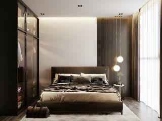 97平米三居室轻奢风格卧室装修设计效果图欣赏