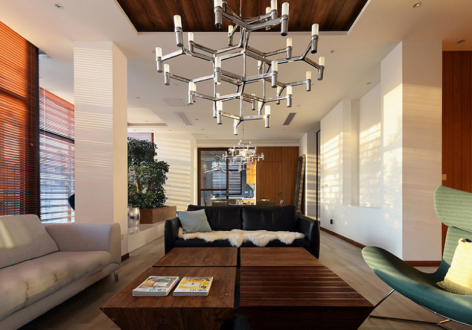 东逸湾花园95平米三居室现代风格装修效果图