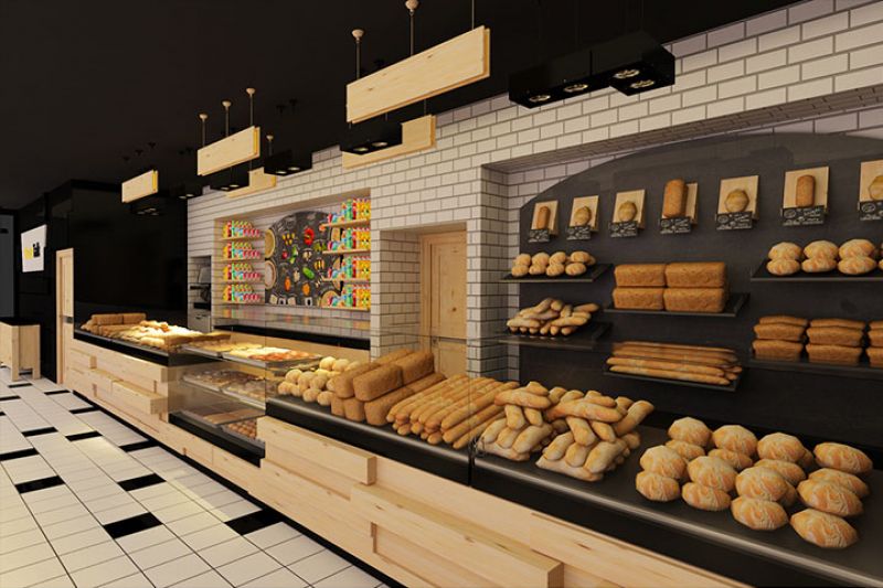 BreadTalk面包坊现代风格200平装修效果图