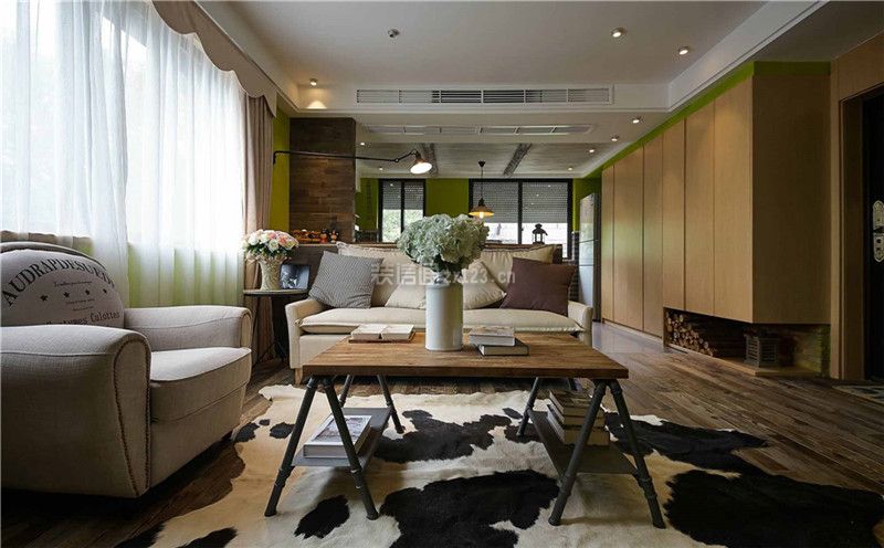 客厅地毯与沙发搭配 客厅沙发布艺沙发