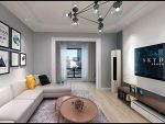 116平米三居室现代简约风格装修设计效果图
