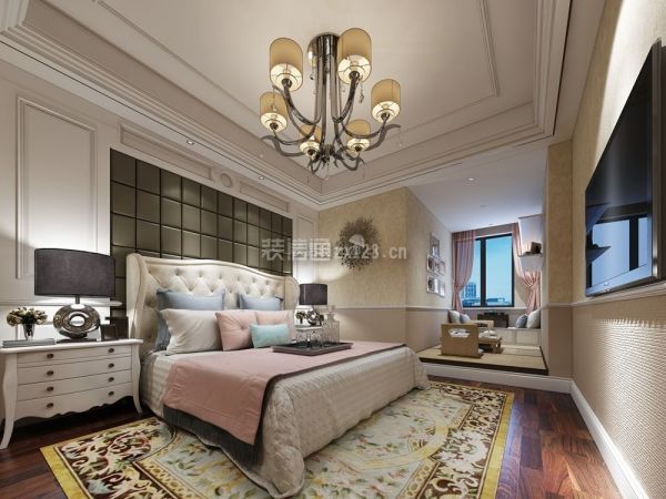 涪兴时代映象欧式风格144平米卧室装修效果图