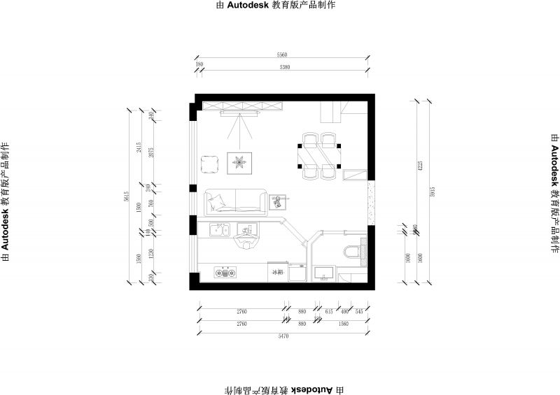 90平米三居室现代风格装修设计效果图