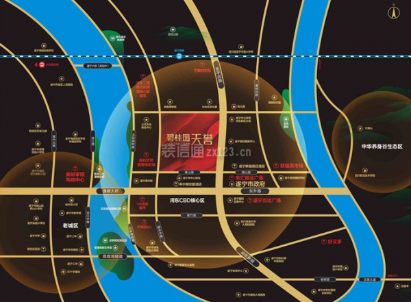 遂宁楼盘最新消息 遂宁河东新区碧桂园·天誉5月开盘