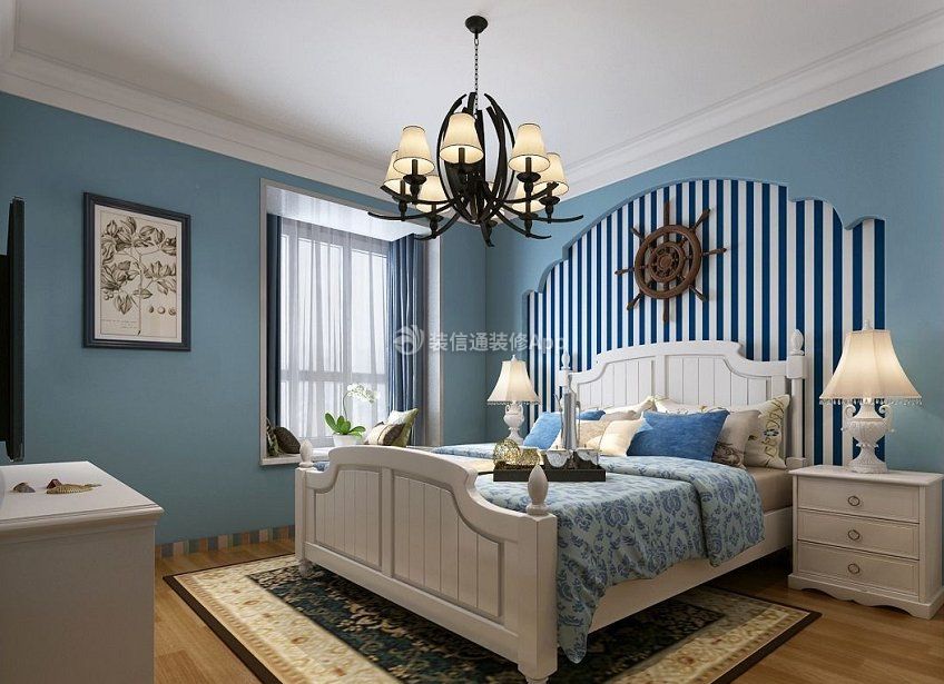 好看的地中海风格房子卧室家具装修设计图片