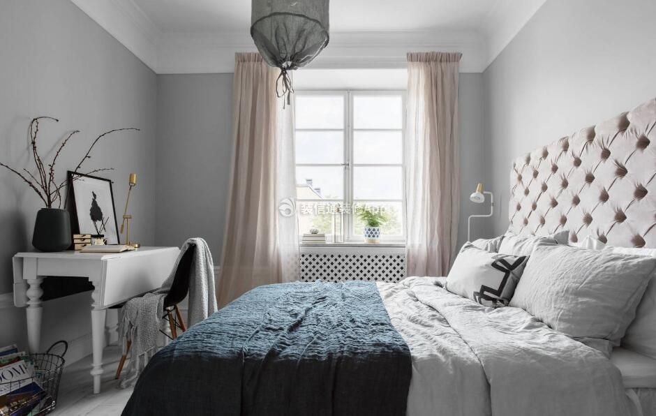 75平米欧式风格小户型卧室窗帘装修图片精选