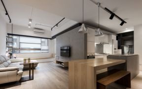 75平米小户型公寓开放式厨房装修设计图片