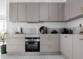 75平米现代风格小户型转角厨房装修设计效果图