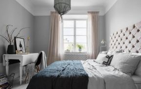 75平米欧式风格小户型卧室窗帘装修图片精选