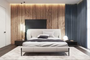 现代风格房子好看的卧室床头吊灯设计装修图片