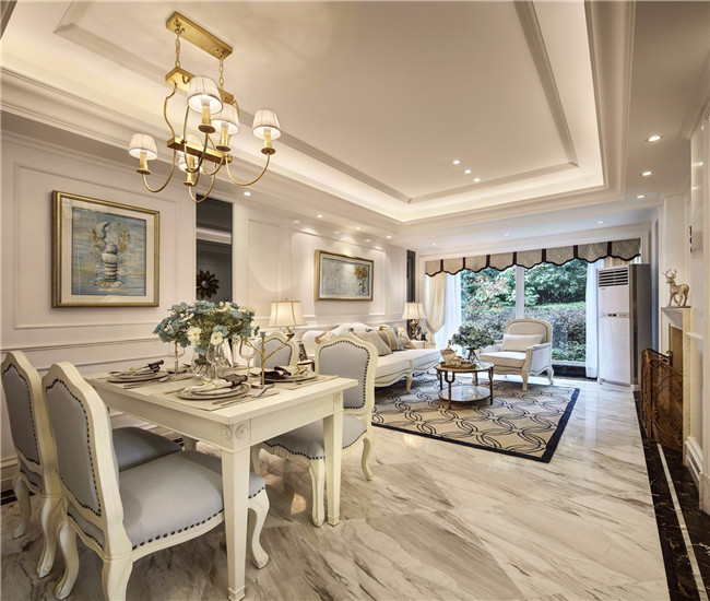 海亮天城133平四室两厅装修设计案例