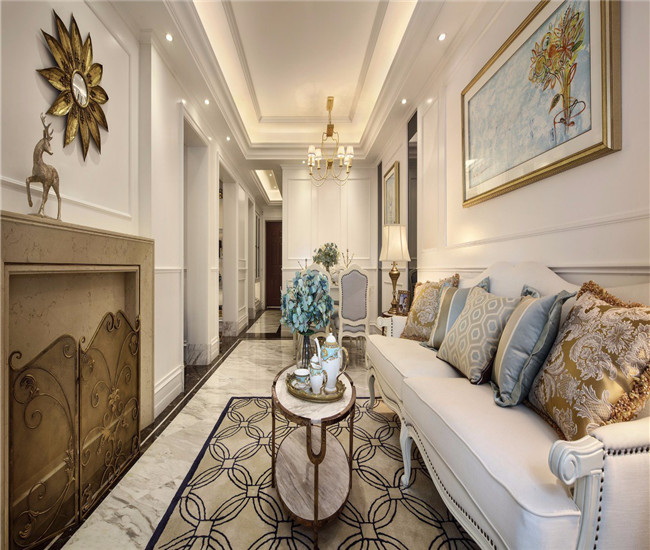 海亮天城133平四室两厅装修设计案例