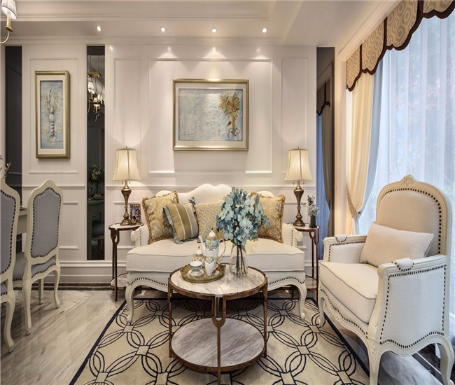 海亮天城133平四室两厅装修设计案例