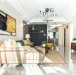 现代风格140平三居室客厅电视柜装修设计效果图