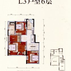 御榕墅二期L3户型6层 143.07㎡ 4室2厅3卫1厨