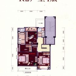 K2户型洋房4层 136㎡ 4房2厅3卫
