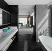 上海简约风格酒店卫浴间装修图片
