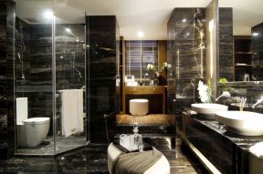 上海别墅卫生间淋浴房装修设计图片赏析