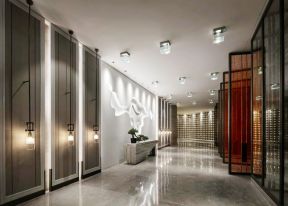 上海高级酒店走廊灯装修设计效果图片