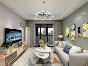 88平米现代二居室客厅沙发装修效果图