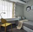 上海现代风格卧室室内书桌装饰效果图
