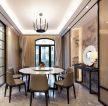 2023上海新中式风格房屋餐厅背景墙装修图