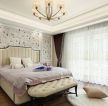 2023上海美式风格房屋卧室背景墙纸装修图