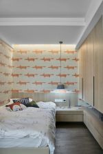 2023上海房屋装修简约风格卧室壁纸图片