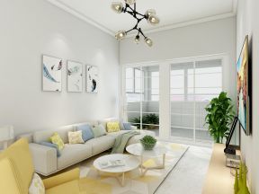 简约风格65平米一居室客厅沙发设计图片