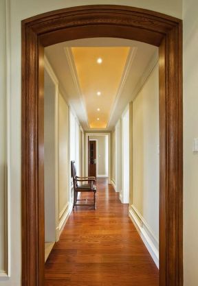 别墅走廊设计 美式走廊设计 美式走廊装修效果图大全 走廊过道家装设计