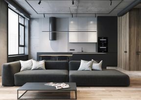 2023上海简约风格房屋室内沙发装修图片 