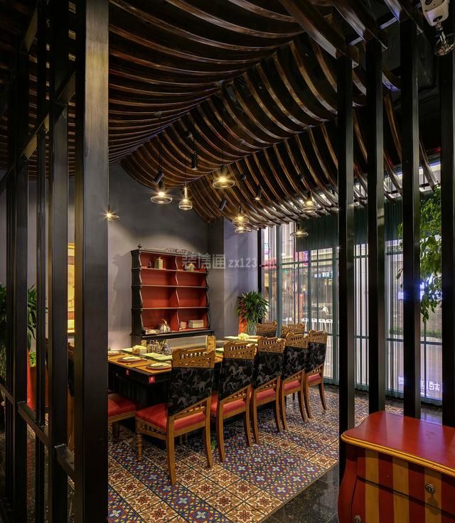 法式餐厅装修效果图 法式餐厅家具设计 