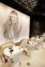 上海美容美发店洗头区设计装修图片一览