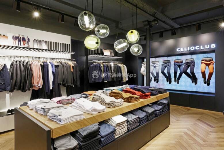 上海服装店装修室内灯光设计效果图片