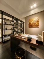 国润城121平新中式风格三居室装修设计效果图案例