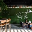 杭州咖啡厅背景墙装修装饰效果图2023