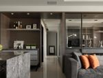光华国际现代风格128平三居室装修效果图