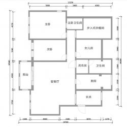 咸阳市丽彩溪岸庄园户型图