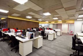 400平现代风格办公室办公区装修效果图