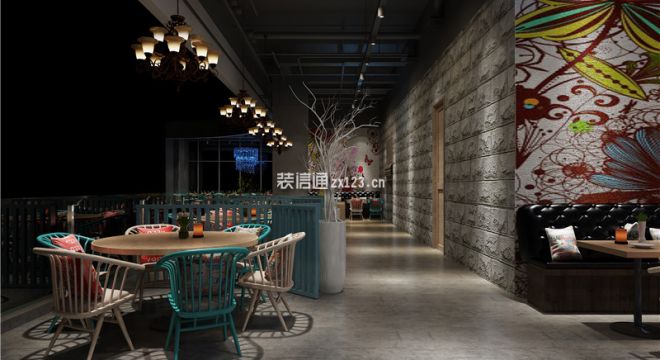 翠红堂400平米餐厅设计效果图